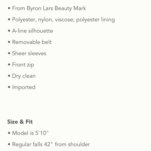 Anthro Byron Lars Winter Rose Lace Dress sz 00 - Picture 7 of 8